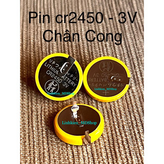 Pin cr2450 , 3v loại có 2 chân để hàn , giá 1 pin 25k