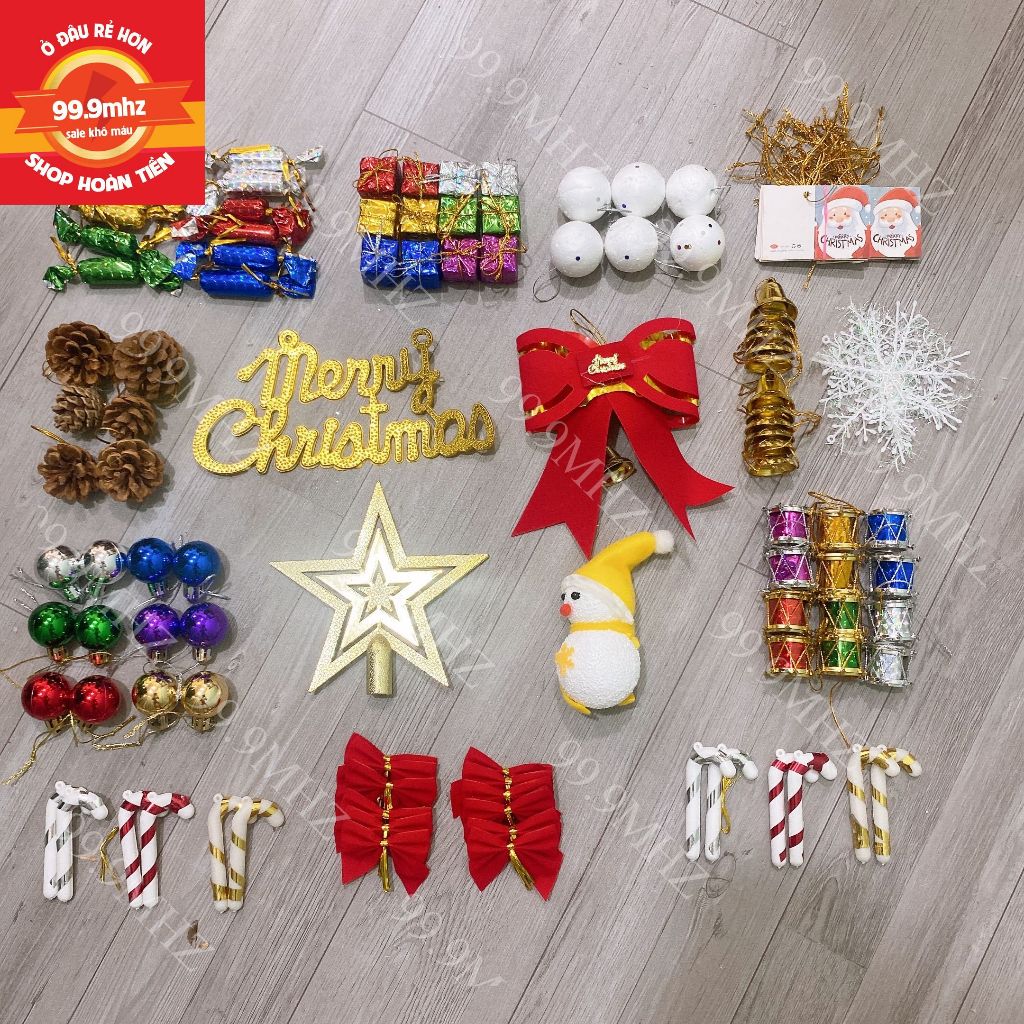 Phụ Kiện Trang Trí Cây Thông Noel Trang Trí Giáng Sinh Noel Có Quả Châu Trang Trí Thiệp Giáng Sinh Và Nhiều Đồ Trang Trí