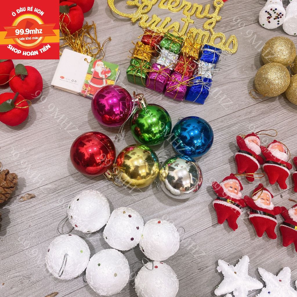 Phụ Kiện Trang Trí Cây Thông Noel Trang Trí Giáng Sinh Noel Có Quả Châu Trang Trí Thiệp Giáng Sinh Và Nhiều Đồ Trang Trí