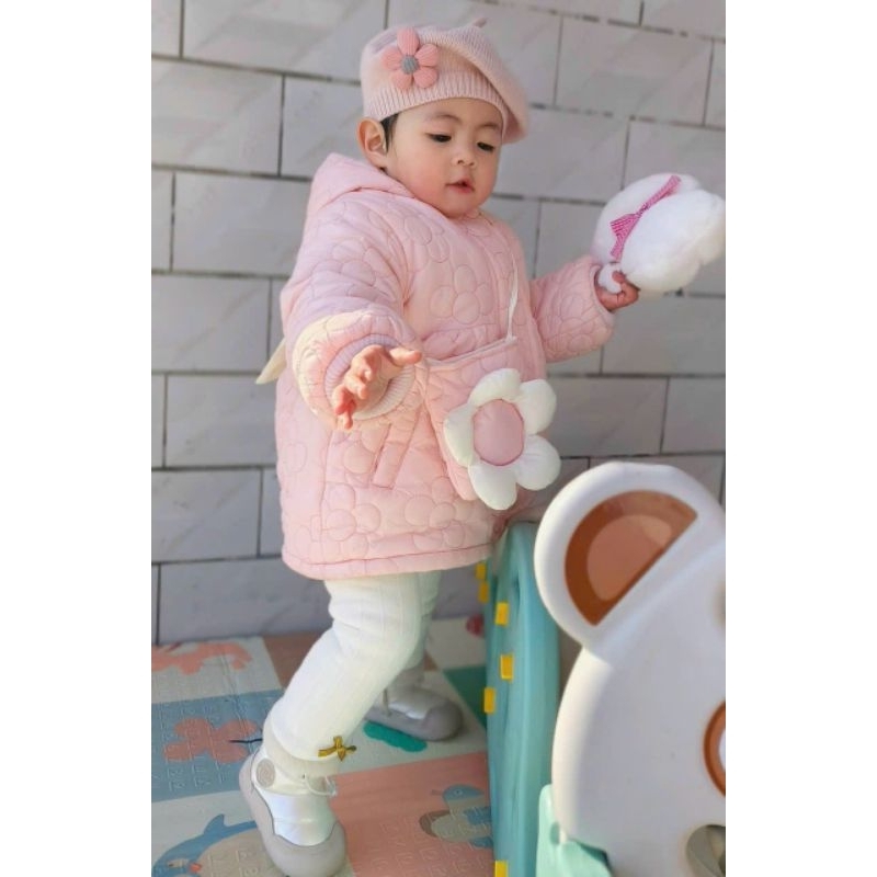 Mũ Nồi Len Đính Đá Cho Bé Yêu