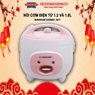 Nồi cơm điện 1,2L - 1,8L phủ chống dính Whitford SUNHOUSE SHD8217 - SHD8607 bảo hành chính hãng 12 tháng