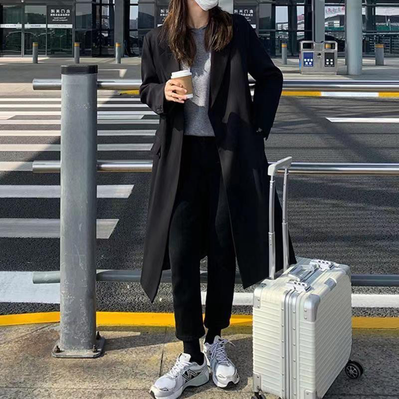 Áo măng tô nữ dáng dài dày dặn hàng quảng châu  2 lớp