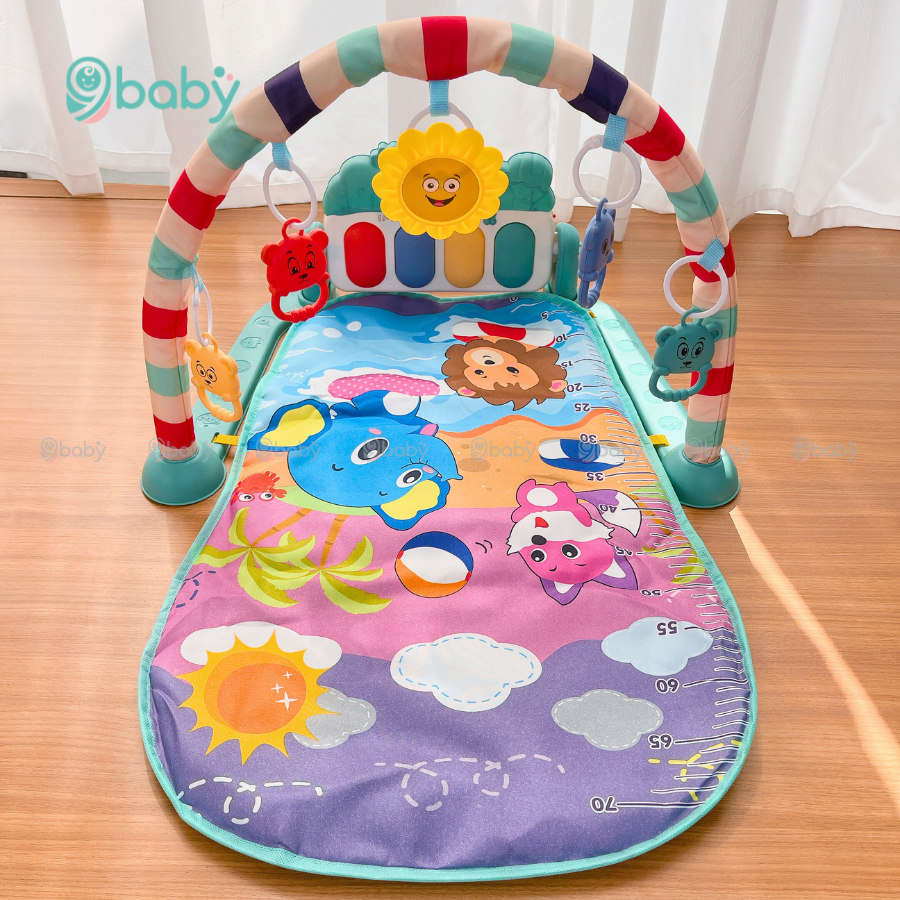 Thảm Nhạc Cho Bé 9BABY Có Bàn Piano - Piano Cho Bé, Xúc Xắc, Đồ Chơi Treo Nôi, Gặm Nướu, Cho Trẻ Sơ Sinh