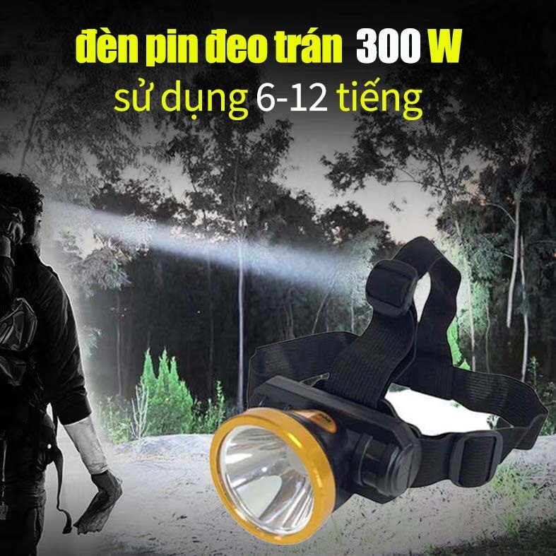 LED ánh sáng mạnh đèn pha sạc tầm xa đèn pin ngoài trời Đèn pha  chống nước sử dụng ngoài trời