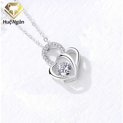 Dây chuyền bạc 925 Huệ Ngân - Trái tim xinh xắn PP1959