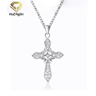 Dây chuyền bạc S925 Huệ Ngân - Mặt thánh giá D1915
