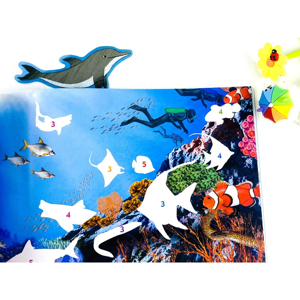 Sách - Bóc Dán Sticker Thông Minh 1000 Động Vật - Tìm Và Dán  - ndbooks