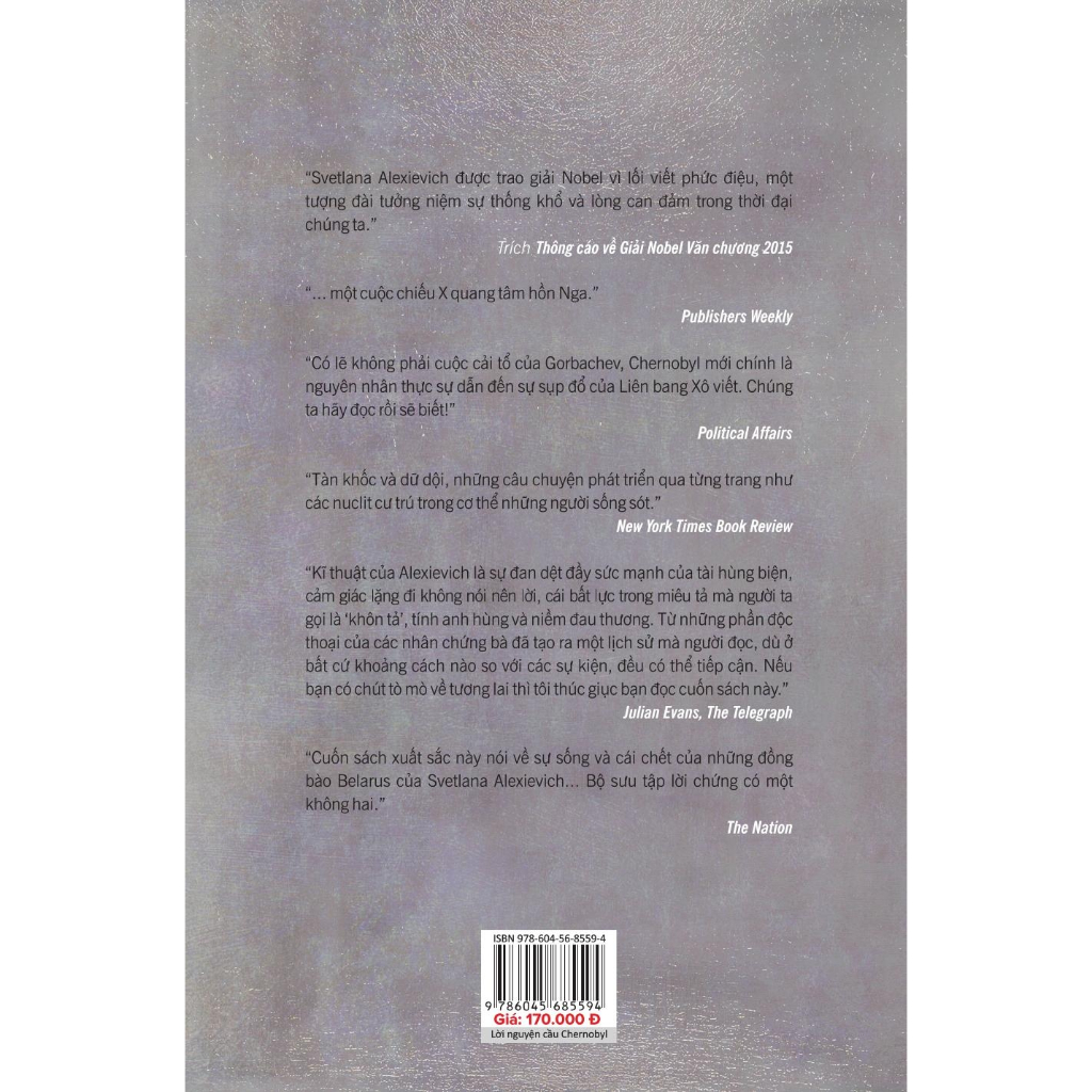 Sách - Lời Nguyện Cầu Chernobyl - Biên niên sử của tương lai