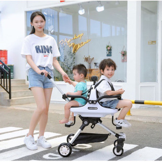Xe đẩy đôi cho bé song sinh, xe đẩy gấp gọn tiện lợi xe đẩy 2 chỗ