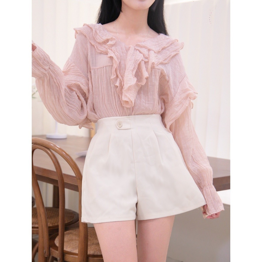 Quần short nữ cạp liền cúc gài siêu Hot - HYE