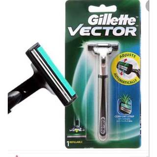 Dao Cạo Râu Gillette Vector Hai Lưỡi Kép (1 Cán + 1 Lưỡi)