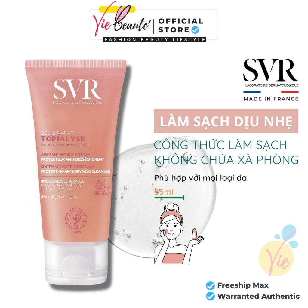Gel Svr Topialyse Gel Lavant - Gel rửa mặt và tắm SVR Topialyse Dành Cho Da Khô Và Nhạy Cảm