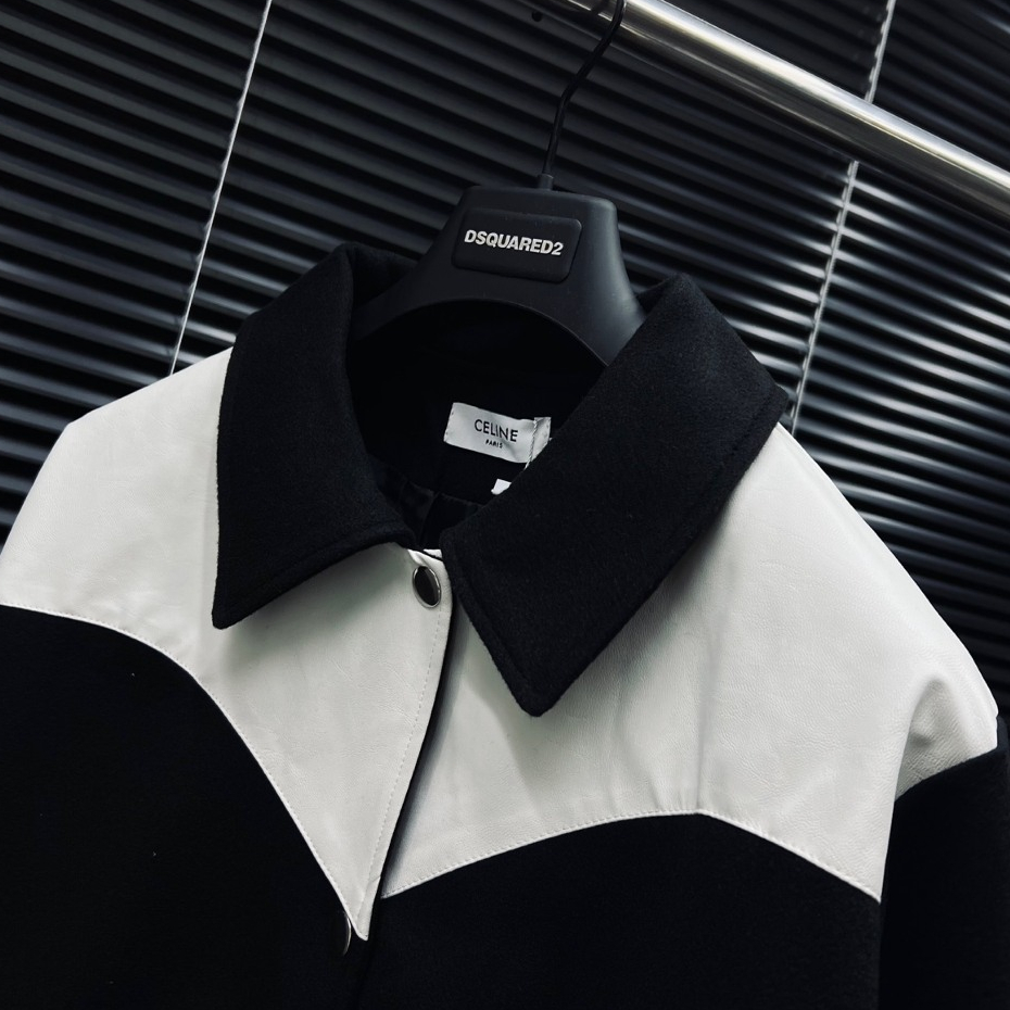 Áo Khoác Bomber Jacket Chất Vải Dạ Phối Da Cao Cấp, Thời Trang Unisex, Phong Cách Trẻ Trung, Sang Trọng