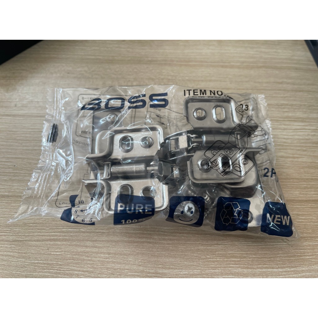 Bản Lề Bật Thép Giảm Chấn, Bản Lề Lắp Cánh Tủ Thép Giảm Chấn Chính Hãng Boss BLF01 - BLF02 - BLF03