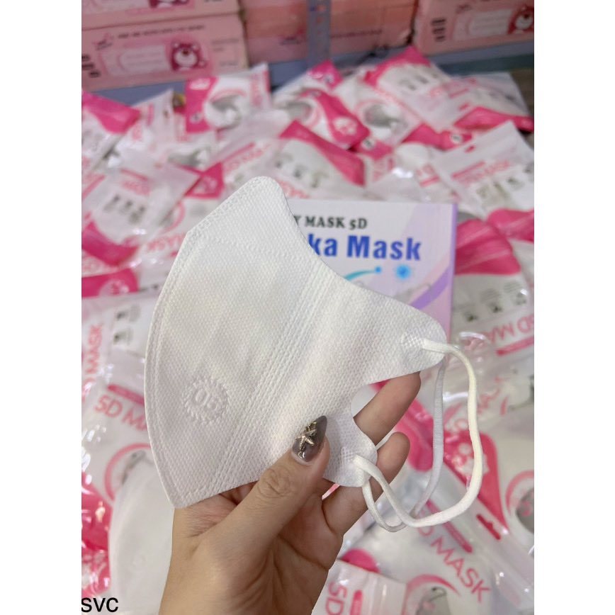 THÙNG 100 Khẩu trang y tế XUKA mềm mại mỏng thoáng màu trắng