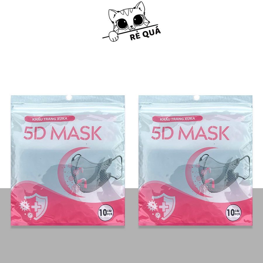 THÙNG 100 Khẩu trang y tế XUKA mềm mại mỏng thoáng màu trắng