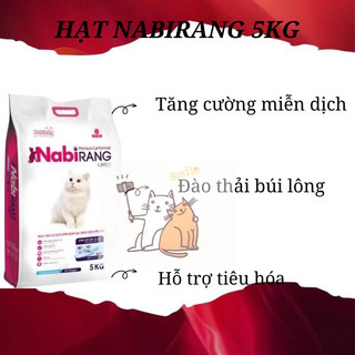 Thức ăn cho mèo Nabirang Han Quốc 5kg - Thức ăn mèo mọi lứa tuổi - Hạt cho mèo túi 5kg