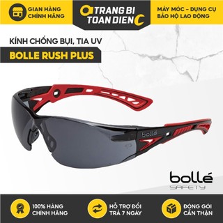 Kính bảo hộ lao động Bolle Rush Plus chống bụi, chống tia UV, chống đọng sương, Kính bảo vệ mắt