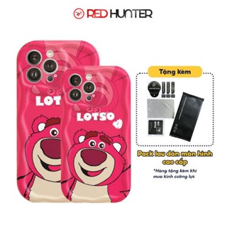 Ốp lưng iphone cạnh sóng shin lotso 6/6splus/7/7plus/8/8plus/x/xs/11/12/13/14/pro/max/plus/promax  REDHUNTER