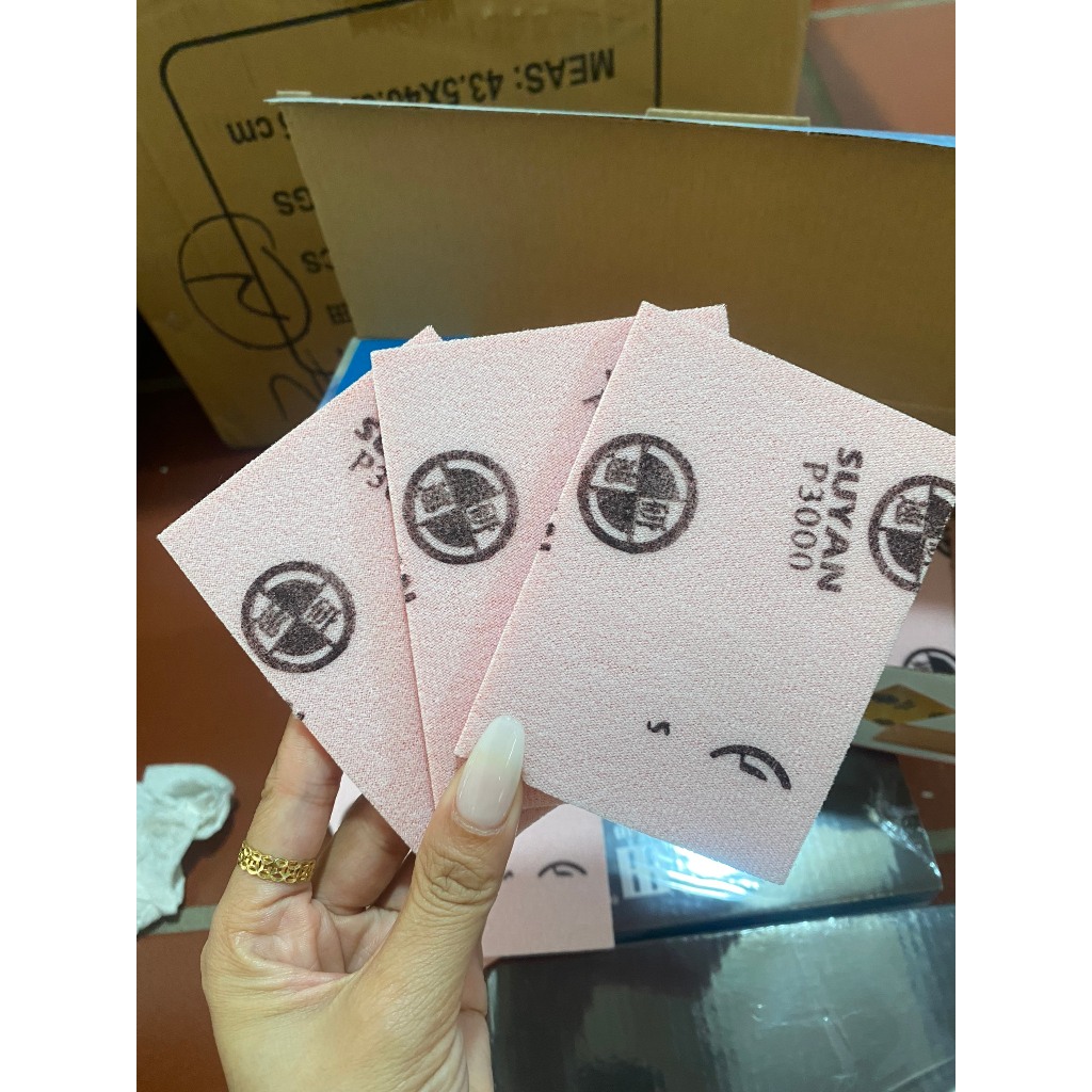 Nhám Xốp Máy Hạ Cam ♥️  ♥️ Nhám Xốp Cho Máy Đánh Bóng Hạ Cam 75x100mm