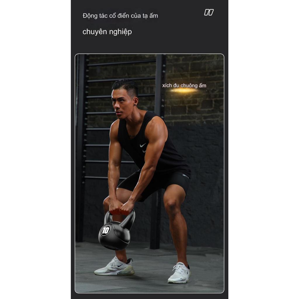 Tạ Bình Vôi,Tạ Ấm 10kg Bê Tông Bọc Nhựa PE Cao Cấp Đại Nam Sport