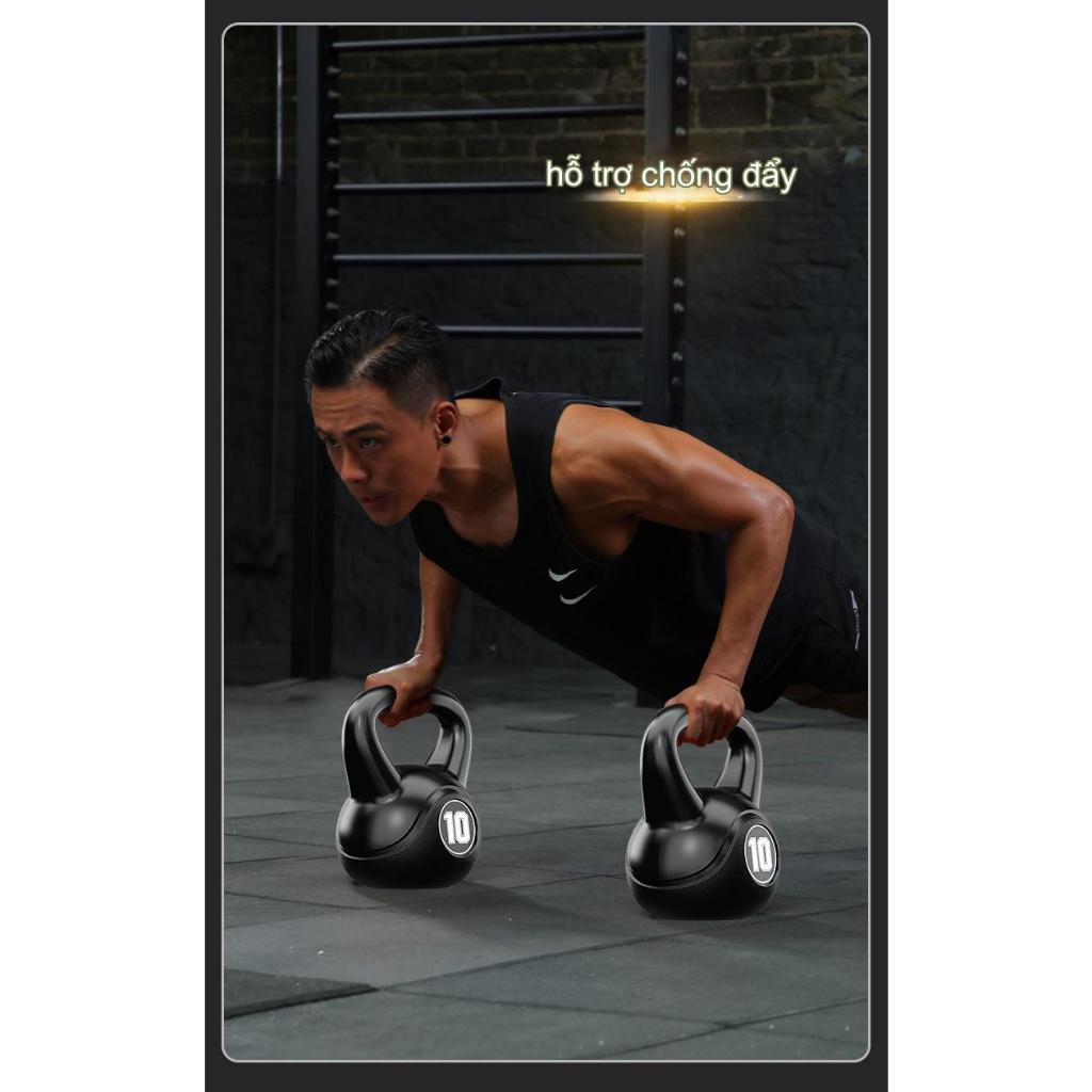 Tạ Bình Vôi,Tạ Ấm 10kg Bê Tông Bọc Nhựa PE Cao Cấp Đại Nam Sport