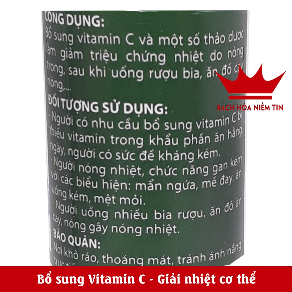 Viên sủi mát gan New - ACTISO Râu Ngô Rau Má - Tuýp 20 viên - Mát gan thanh nhiệt