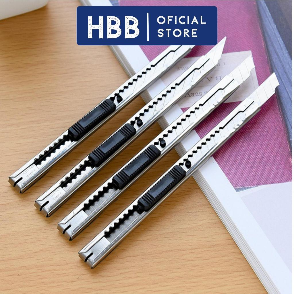 Dao rọc giấy cute 2058 Deli 80mm - chất liệu lưỡi bằng hợp kim - Dao rọc giấy mini