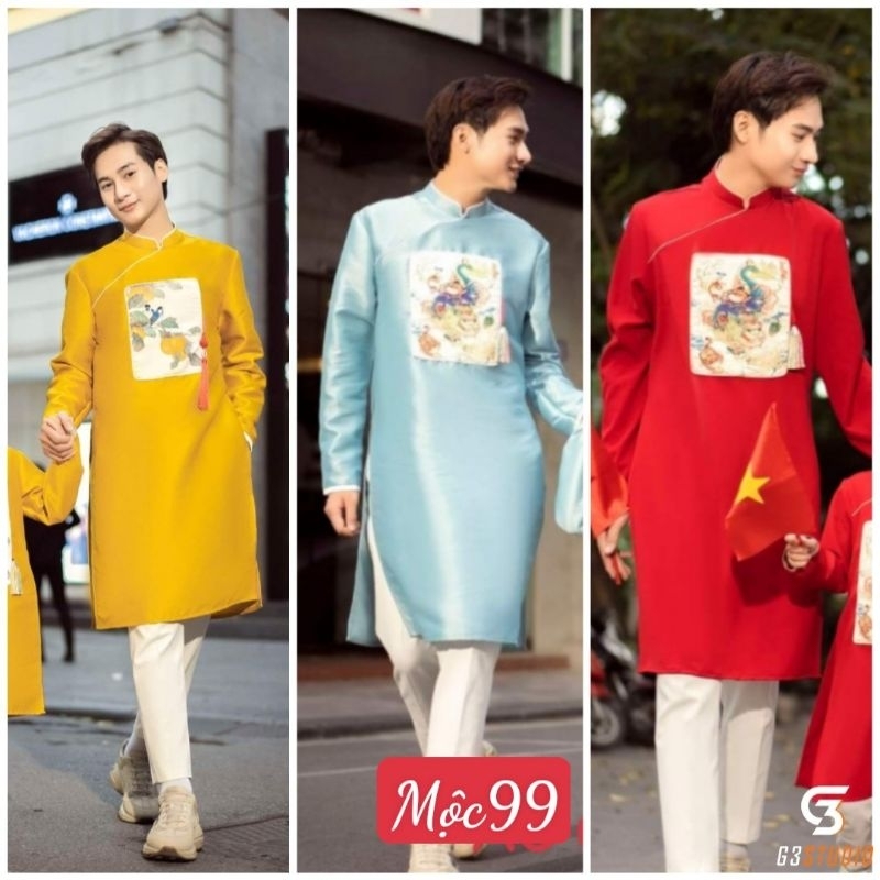 😍. Áo dài nam cao cấp hàng thiết kế đẹp chuẩn xịn áo dài thiết kế giá rẻ