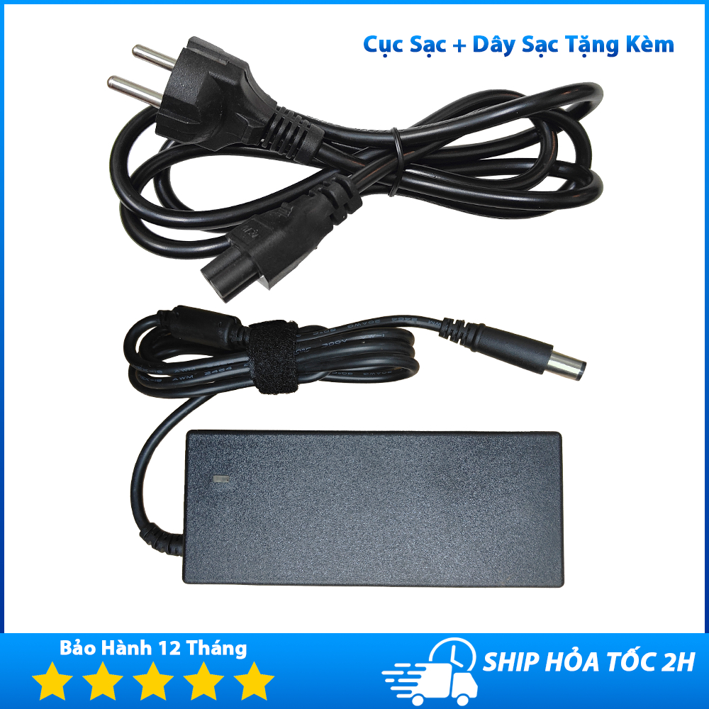 Sạc Laptop Dell Chân Kim To 7.4x5.0mm Inspiron Vostro 90w-19.5v-4.62a, 65w-19.5v-3.34a Bảo Hành 12 Tháng Mới 100%