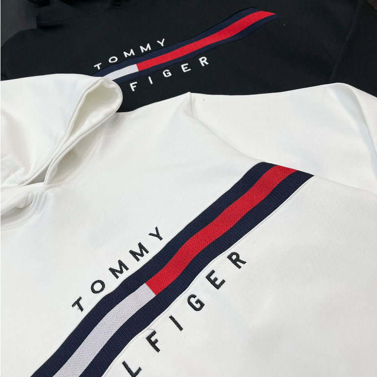 Áo Khoác Hoodie Tommy HilFiger Chất Nỉ Mềm Mịn Khóa Zip Có Mũ Áo hoodie Tommy thêu hot trend Nam nữ