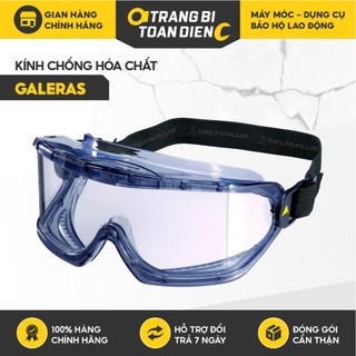 Kính chống hóa chất Delta Plus Galeras, trong suốt chống nước, văng bắn kính bảo hộ đeo cùng với kính cận - Thinksafe