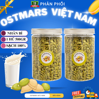 Hạt bí xanh tách vỏ ăn liền hoặc nấu sữa, bổ sung dưỡng chất dinh dưỡng và tốt tim mạch, não bộ, nấu sữa hộp nửa ký