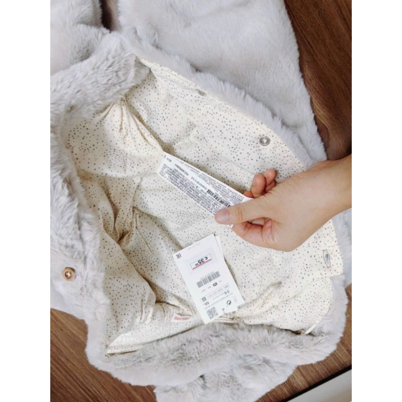 Body ủ lông Z.ara cho bé mùa đông size 6M, 9M