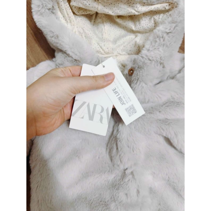 Body ủ lông Z.ara cho bé mùa đông size 6M, 9M