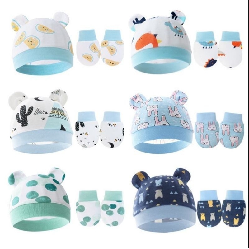 Sét Mũ, Bao Tay, Bao Chân - Đầy Đủ Mũ, Bao Tay, Chân Cho Bé