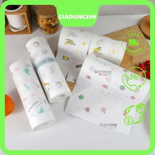 Cuộn giấy, Khăn giấy lau nhà bếp đa năng có thể tái sử dụng nhiều lần - Tiện dụng, tiết kiệm - Siêu Thấm Hút