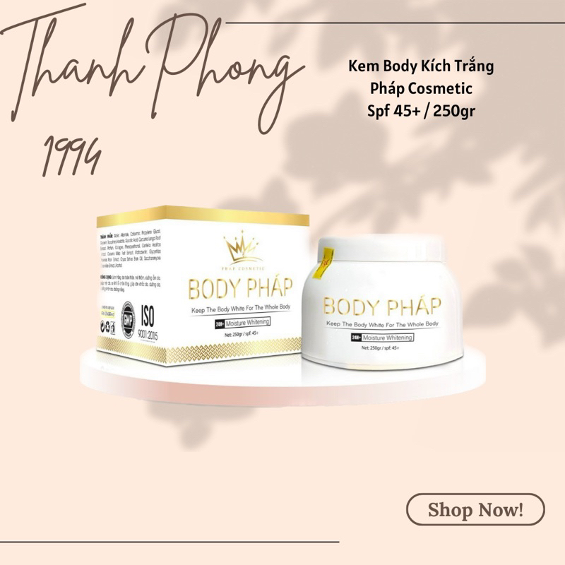 Kem Body Pháp Cosmetic Hương Nước Hoa 250g