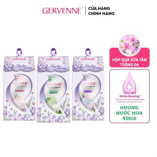  Hộp quà sữa tắm trắng da hương nước hoa Gervenne 450g 
