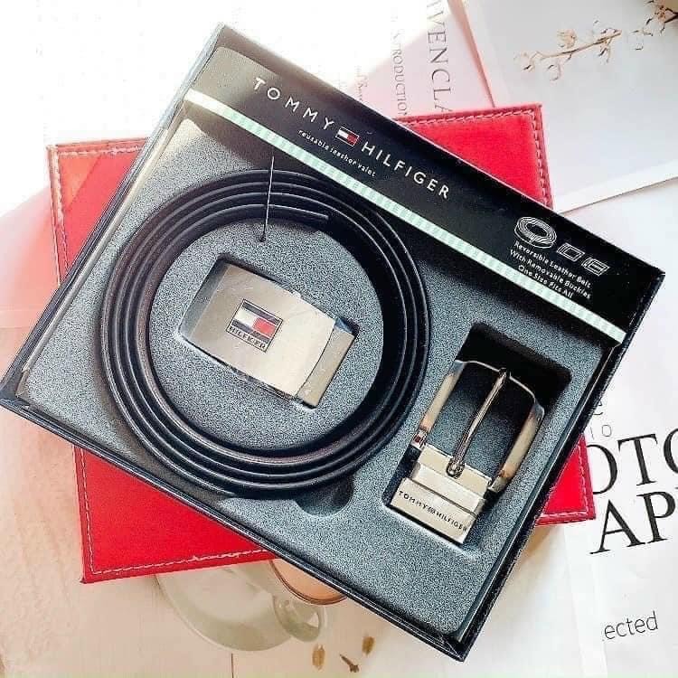 SÉT DÂY THẮT LƯNG NAM TOMMY HILFIGE - 2 ĐẦU THAY