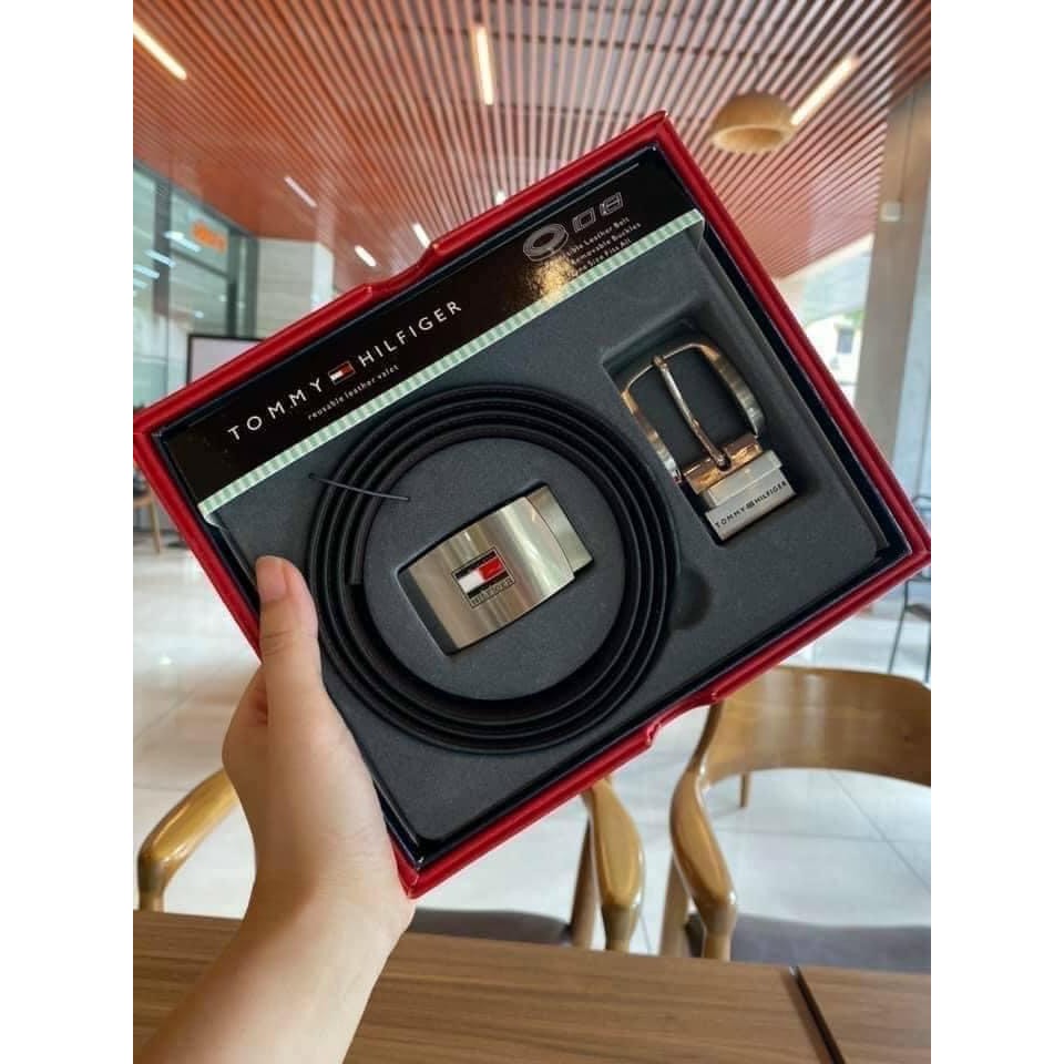 SÉT DÂY THẮT LƯNG NAM TOMMY HILFIGE - 2 ĐẦU THAY