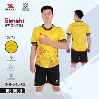 Áo đá bóng senshi không logo senshi vàng 2024 - bộ quần áo đá bóng senshi vàng không logo 2024