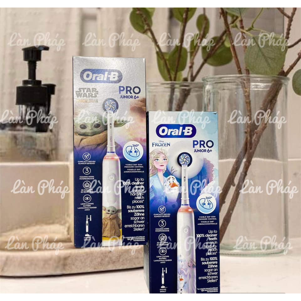 Bàn chải điện OralB pro junior cho bé từ 6y (loại 2 đầu chải)