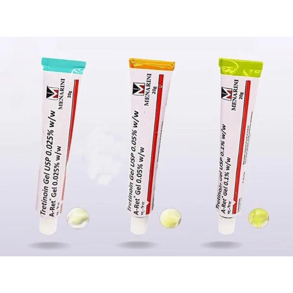 Tretinoin Aret Gel Ngăn Ngừa Lão Hóa 0.1 / 0.05 / 0.025, Giúp giảm mụn hiệu quả Tre Aret Ấn Độ Chính Hãng - UniPharma