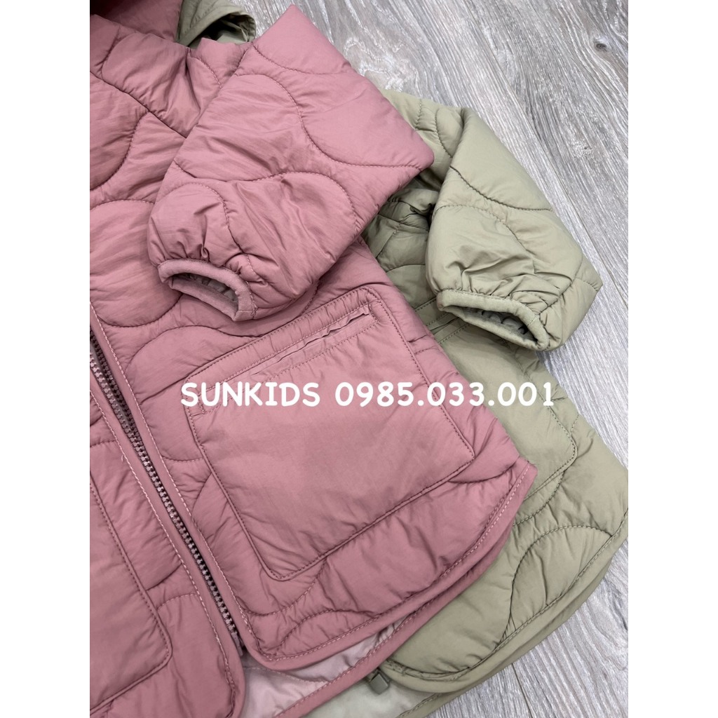 Áo khoác Phao trần trám siêu nhẹ có mũ