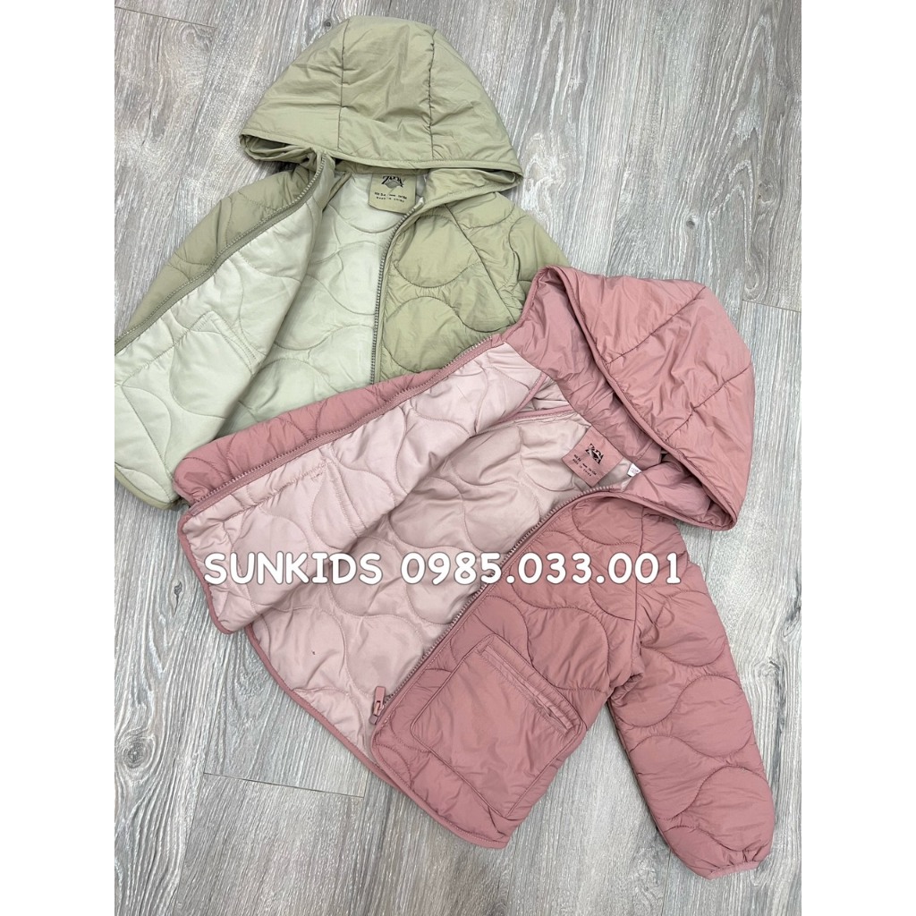 Áo khoác Phao trần trám siêu nhẹ có mũ