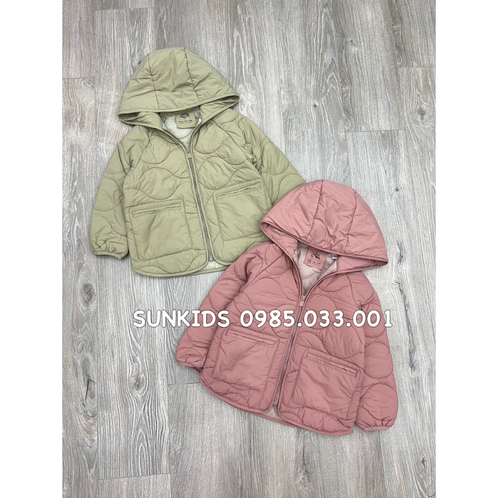 Áo khoác Phao trần trám siêu nhẹ có mũ