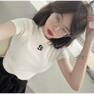 Áo Croptop thêu logo 96 chất borip dày dặn