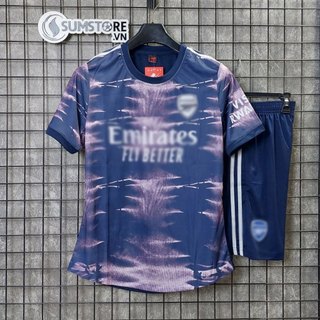 Quần Áo Bóng Đá Arsenal Tím Than  - Đồ Đá Banh Thể Thao Nam Nữ Mẫu Mới Siêu Đẹp