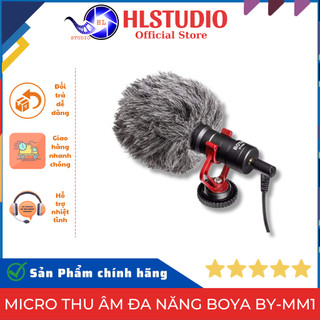Micro Thu Âm Đa Năng BOYA BY-MM1 Chính Hãng Cao Cấp Cho Điện Thoại, Máy Quay, Máy Ảnh HL Studio